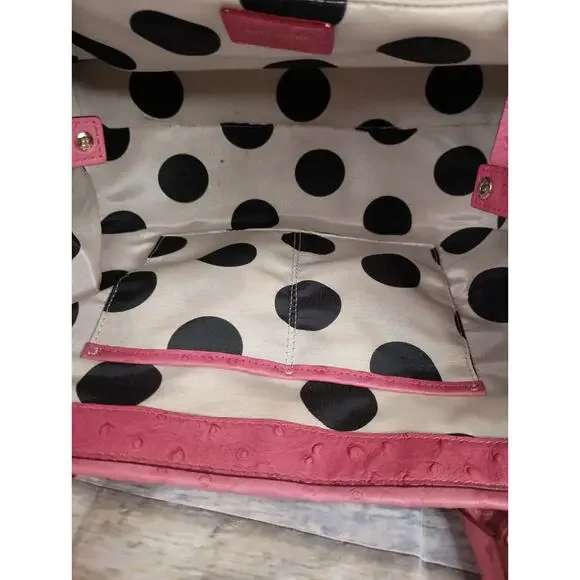 Kate Spade Pink Ostrich-embossed Leather Anisha Bexley Shoulder Bag - Picture 13 of 16